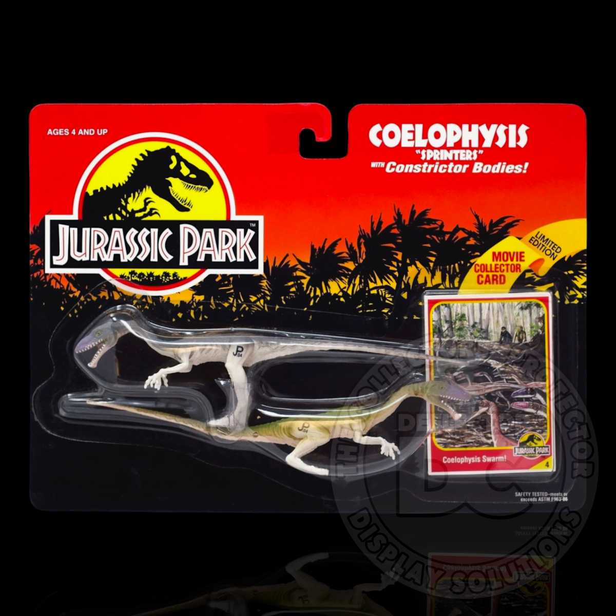 Jurassic Park Coelophysis Dinosaur Figure Display Case