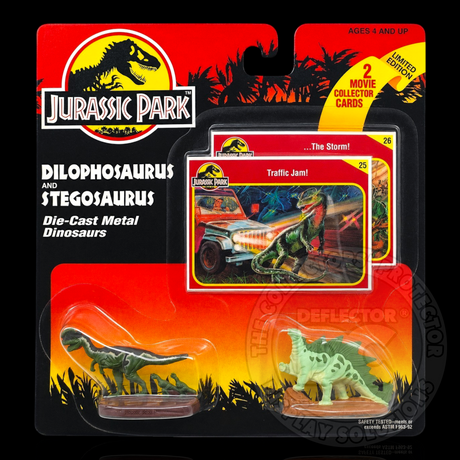 Jurassic Park Dilophosaurus & Stegosaurus Die-Cast Figure