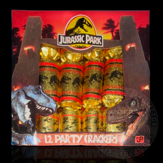 Jurassic Park Set of 12 Party Crackers Display Case