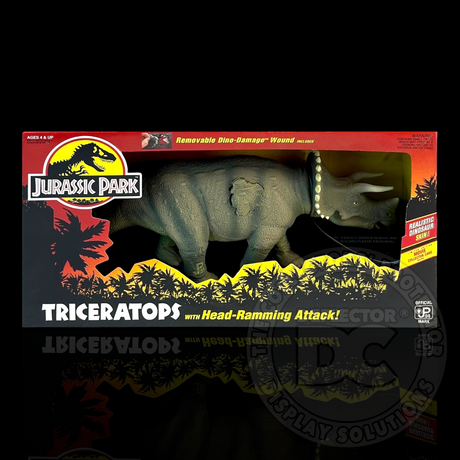 Jurassic Park Triceratops Figure Display Case