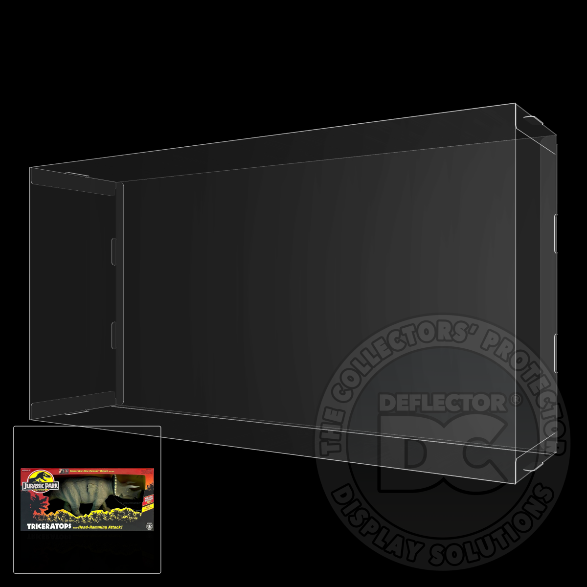 Jurassic Park Triceratops Figure Display Case