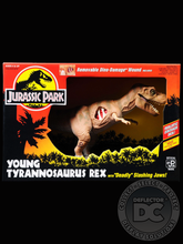 Load image into Gallery viewer, Jurassic Park Young Tyrannosarus Rex Figure Display Case