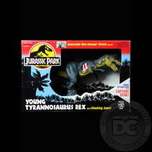 Load image into Gallery viewer, Jurassic Park Young Tyrannosarus Rex Figure Display Case