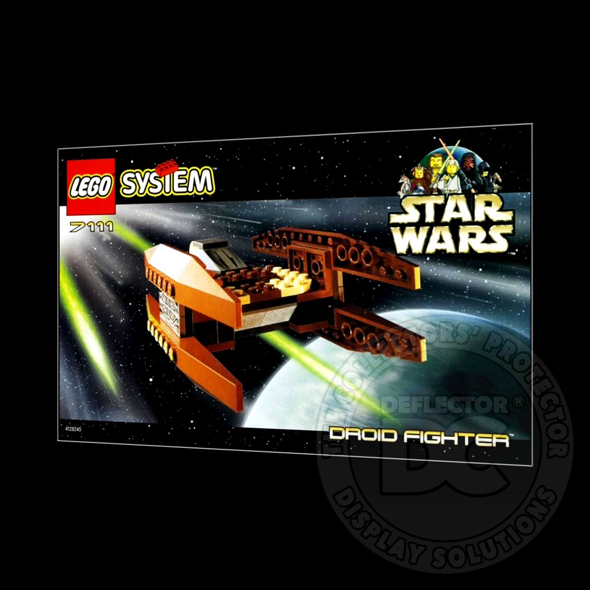 Lego Star Wars Droid Fighter 7111 Display Case DELUXE 600µm Folding Display Case
