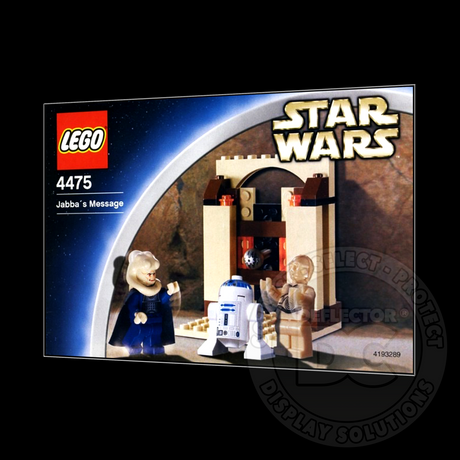 Lego Star Wars Jabba’s Message 4475 Display Case DELUXE 600µm Folding Display Case