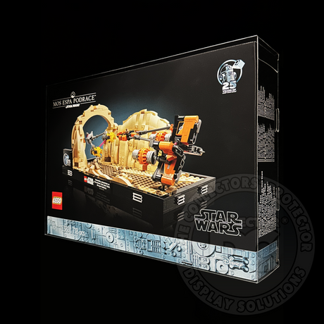 Lego Star Wars Mos Espa Podrace Diorama Display Case