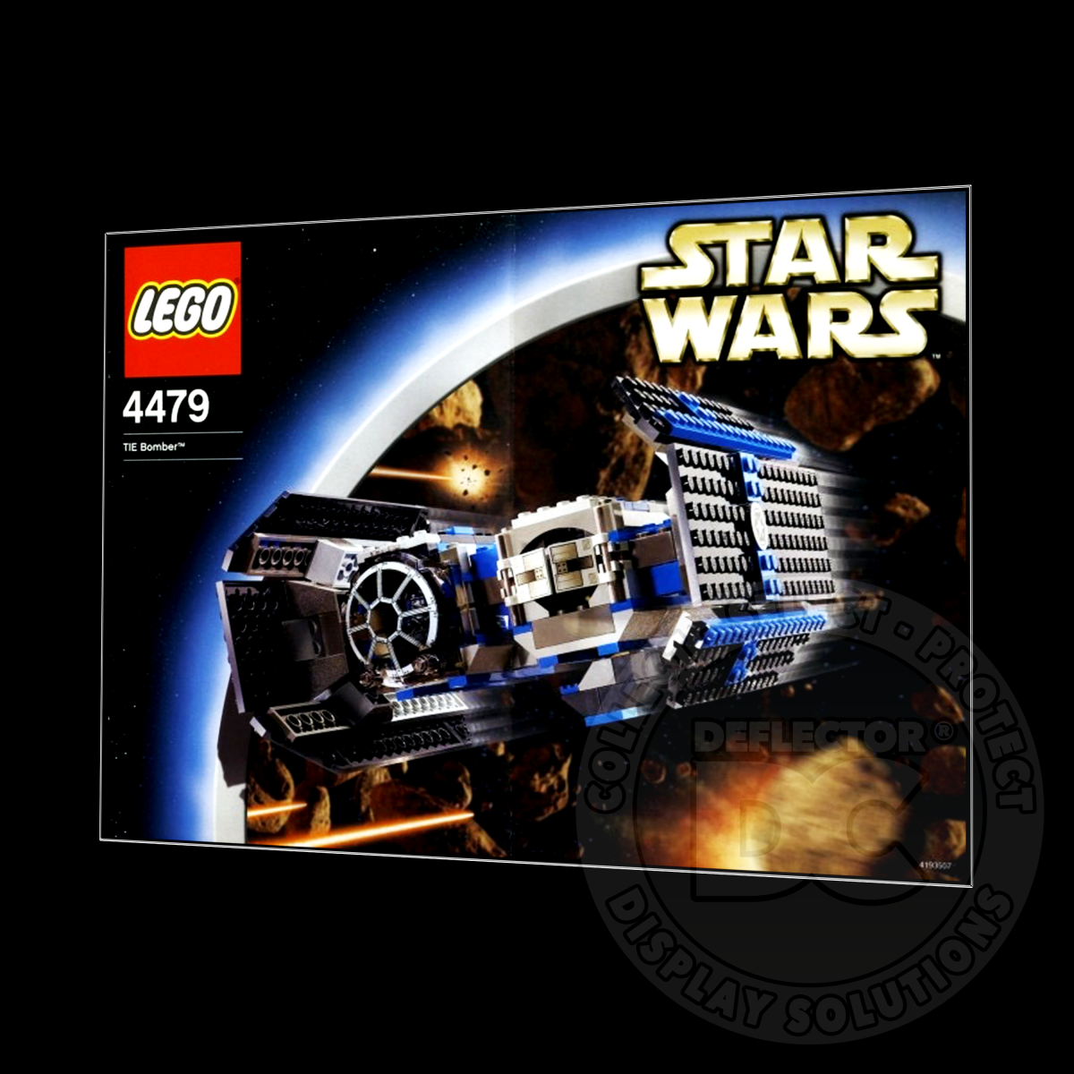 Lego Star Wars TIE Bomber 4479 Display Case DELUXE 600µm Folding Display Case