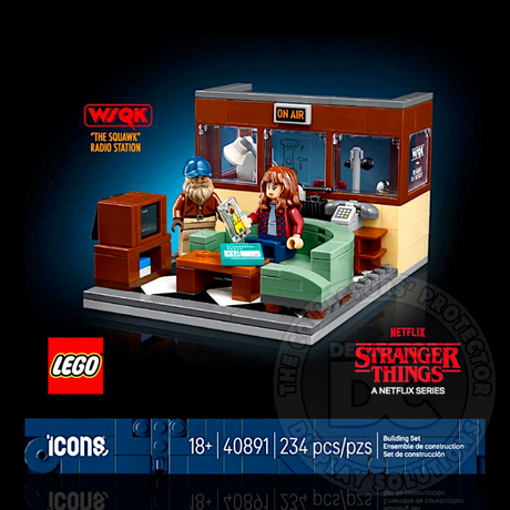 LEGO Stranger Things WSQK Radio Station (40891) Display Case