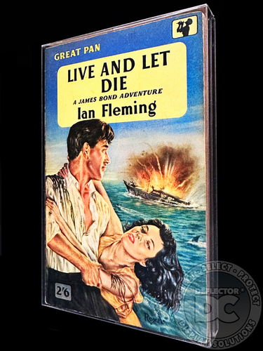 Live Let Die First Edition (UK) Paperback Book Display Case