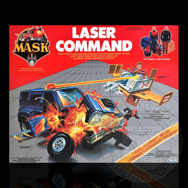 M.A.S.K. Laser Command (European) Set Display Case