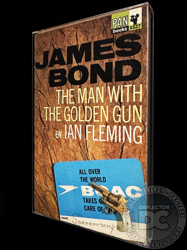 Man Golden Gun First Edition (UK) Paperback Book Display