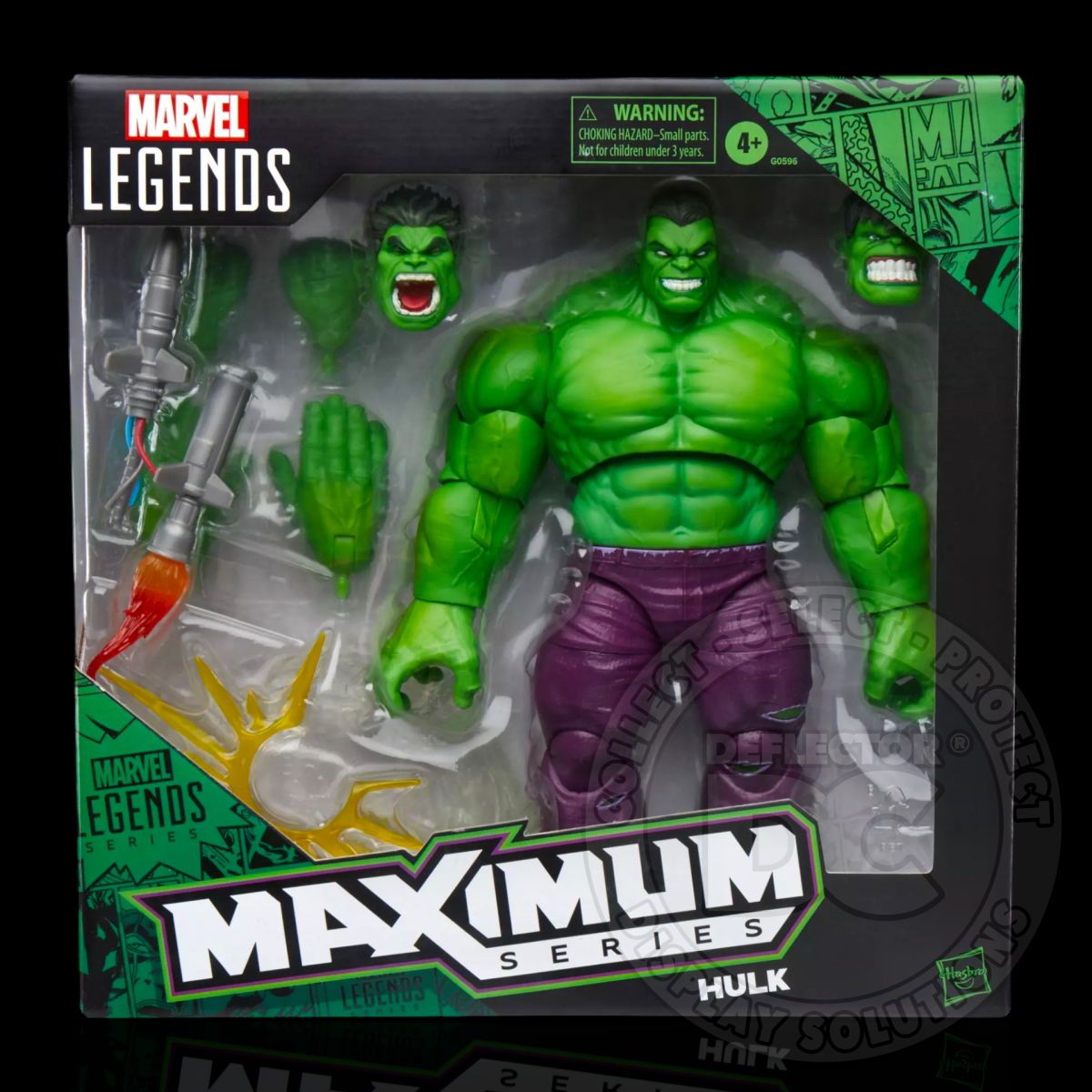 Marvel Legends Maximum Series Hulk Figure Display Case Deluxe 600µm / Box Tuck Folding Display Case