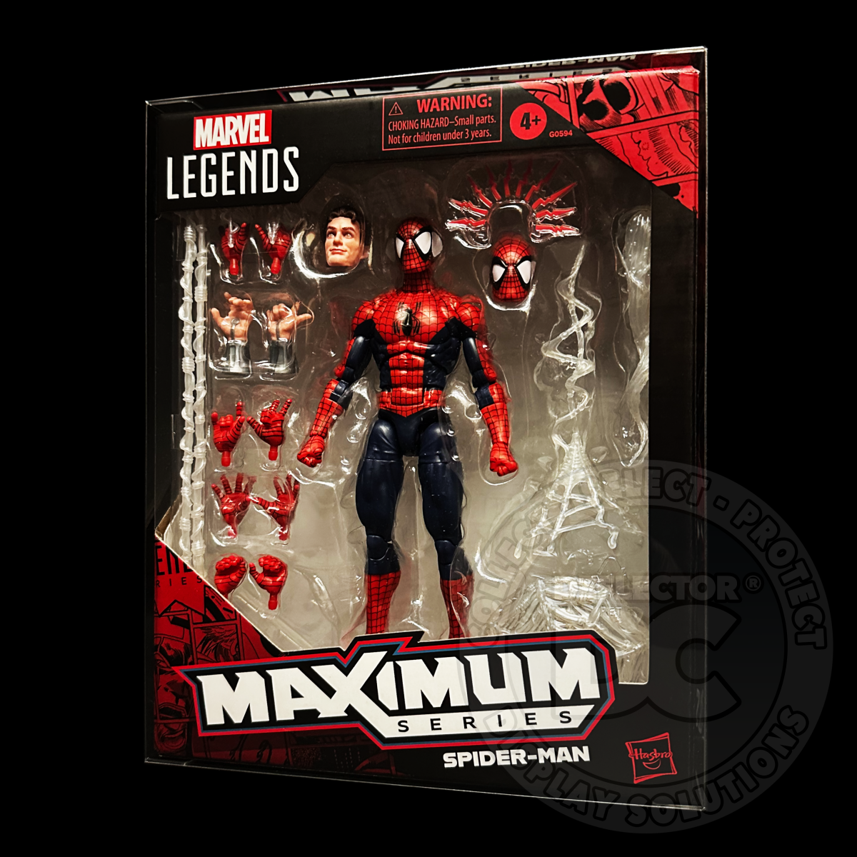 Marvel Legends Maximum Series Spider-Man Figure Display Case Deluxe 600µm Folding Display Case