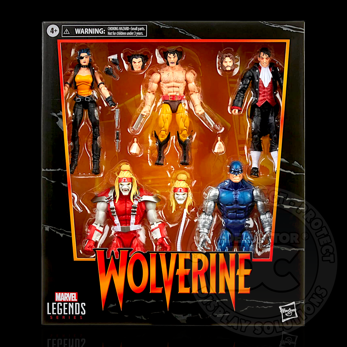 Marvel Legends Series Wolverine 5-Pack Figure Display Case Deluxe 600µm / Box Tuck Folding Display Case