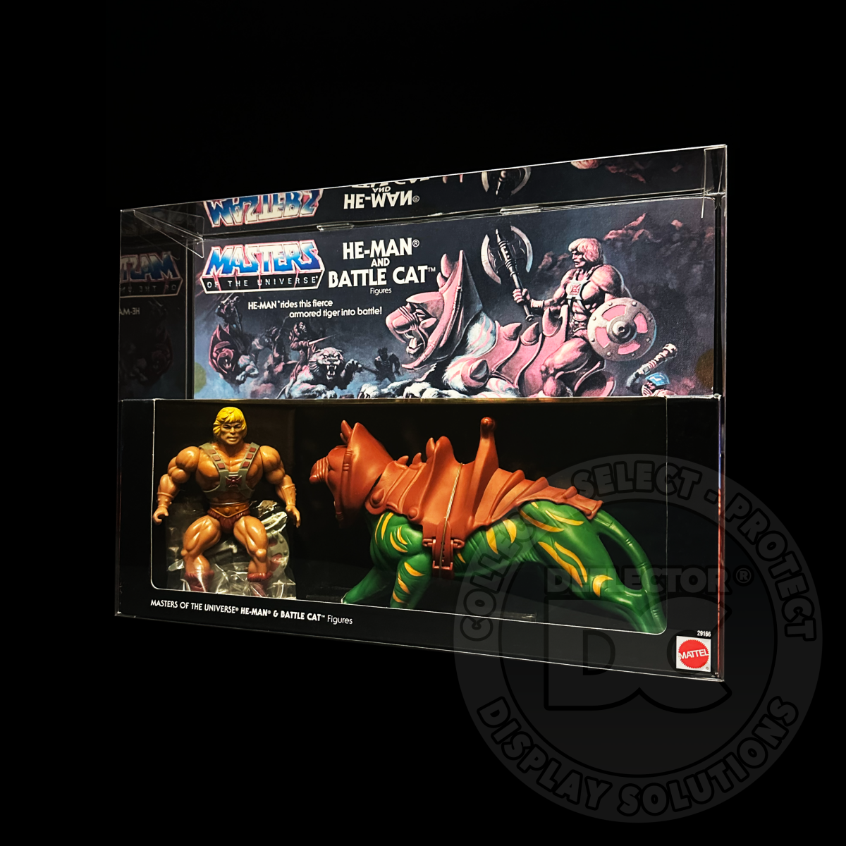 Masters Universe Battle Cat He-Man Figure Display Case
