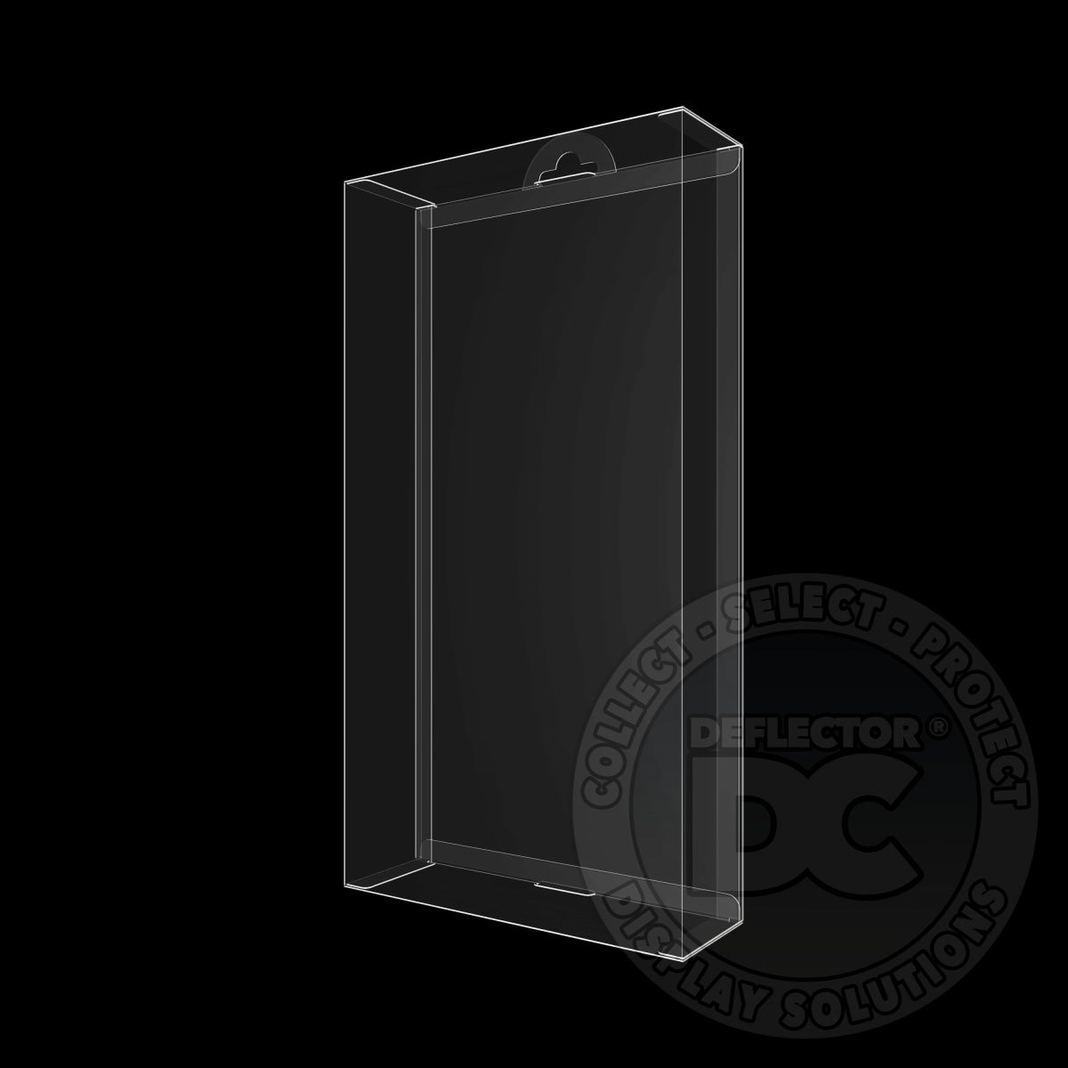 Masters Of The Universe Figure Display Case DELUXE 600 / Card Rail with Hang Tab Folding Display Case