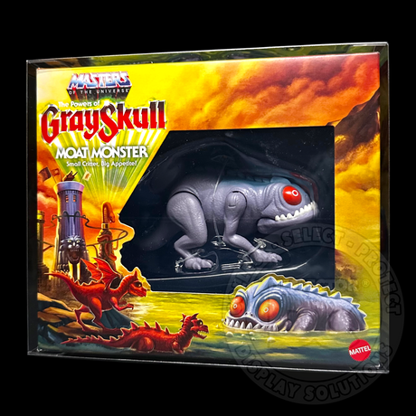 Masters Of The Universe Origins The Powers Of Grayskull Moat Monster Display Case Deluxe 600µm / Box Tuck Folding