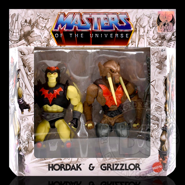 Masters Of The Universe Origins Hordak and Grizzlor Display