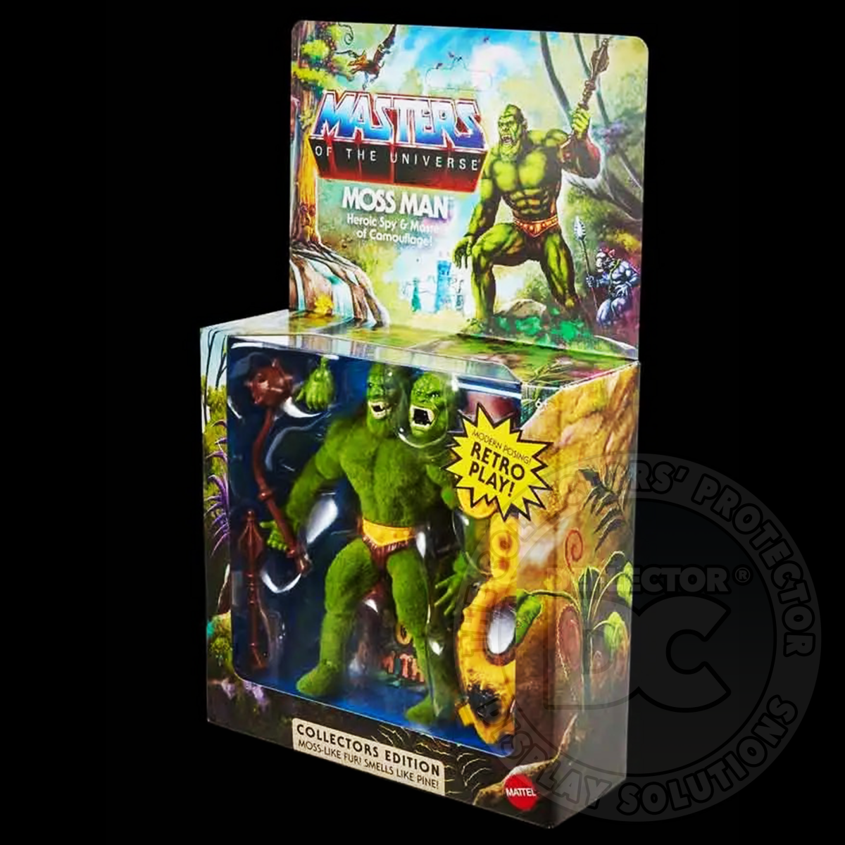 Masters Of The Universe Origins Moss Man Figure Display Case