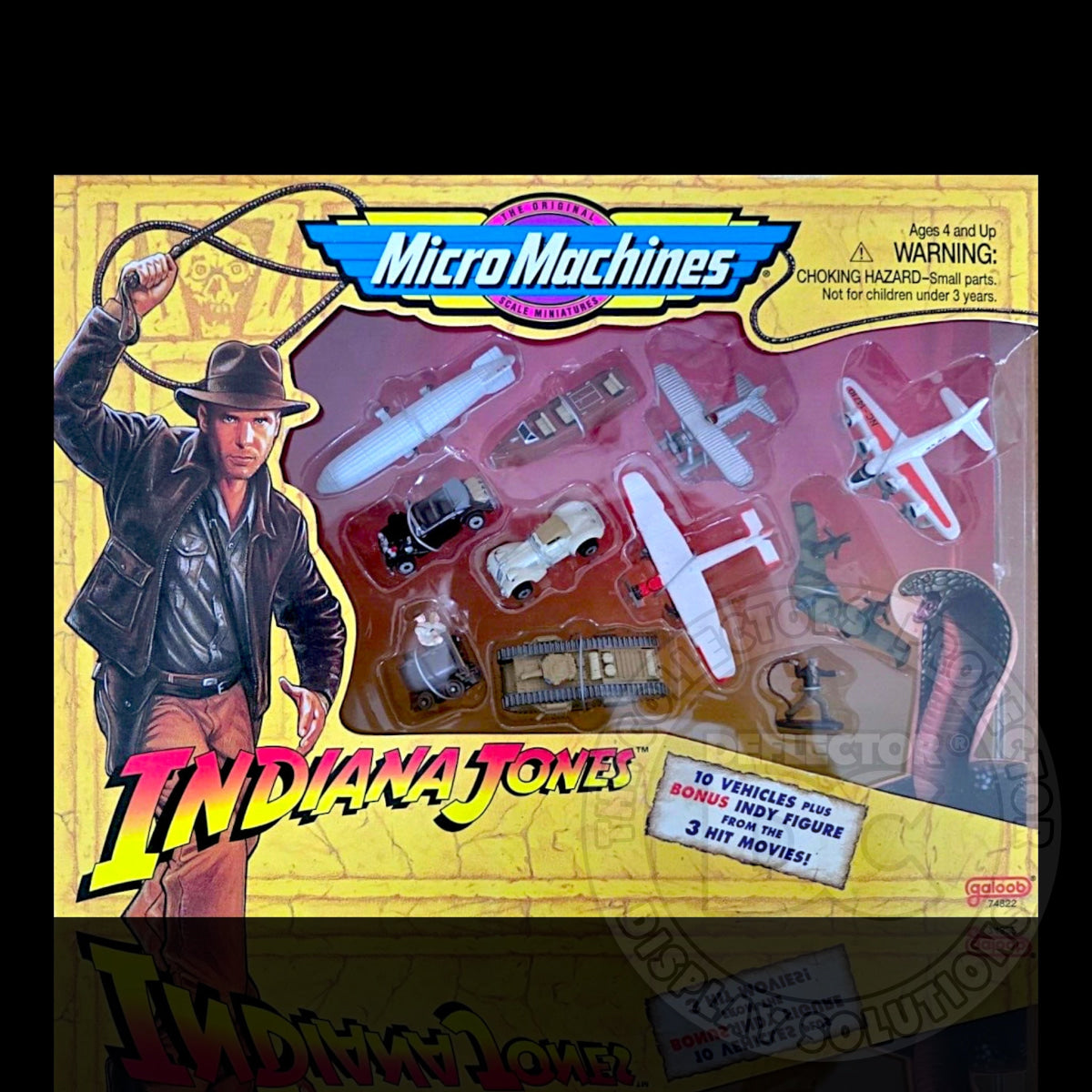 Micro Machines Indiana Jones 10 Vehicle Box Set Display Case