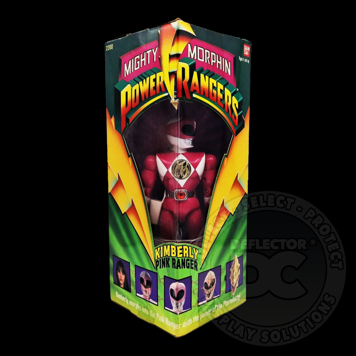 Mighty Morphin Power Rangers (2200) Figure Display Case Deluxe 600µm / Box Tuck Folding Display Case