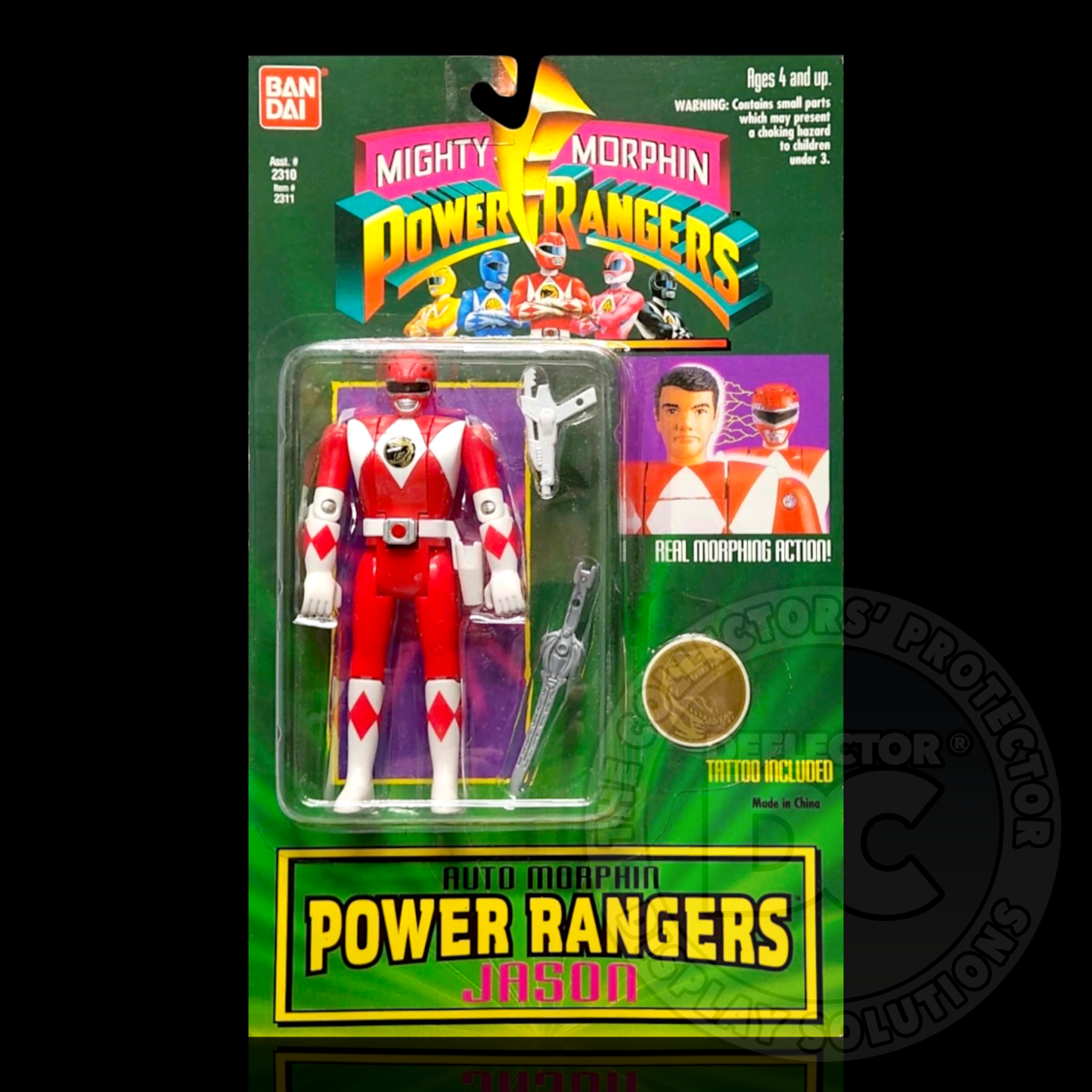 Mighty Morphin Power Rangers Auto Morphin Figure Display