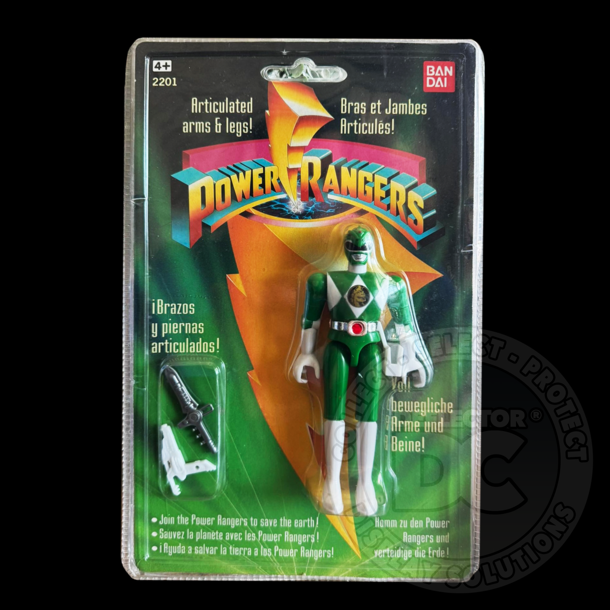 Mighty Morphin Power Rangers (European 2201) Figure Display Case Folding Display Case
