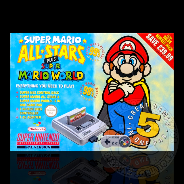 Nintendo SNES Super Mario All Stars plus Super Mario World