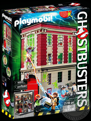 Playmobil Ghostbusters Firehouse Display Case