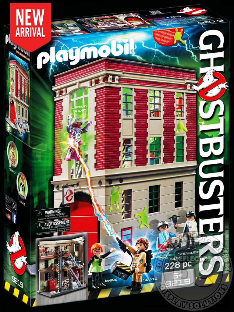 Playmobil Ghostbusters Firehouse Display Case