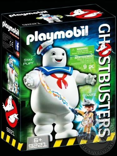 Playmobil Ghostbusters Stantz With Stay Puft Figure Display