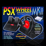 PlayStation PSX Steering Wheel and Foot Pedals (Gamester)