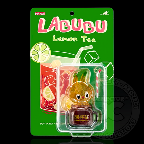 POP MART LABUBU Lemon Tea Figure Display Case