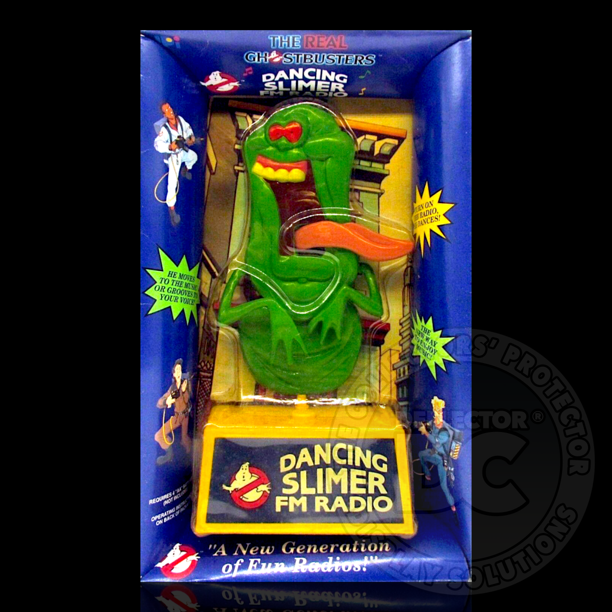 The Real Ghostbusters Dancing Slimer FM Radio Display Case