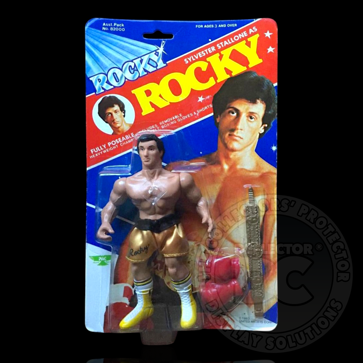 Rocky Fully Poseable (Phoenix Toys) Figure Display Case