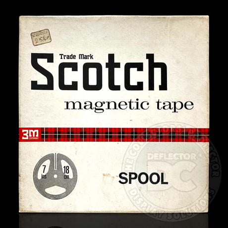 Scotch 3M 7” - 18cm Magnetic Tape Spool Display Case