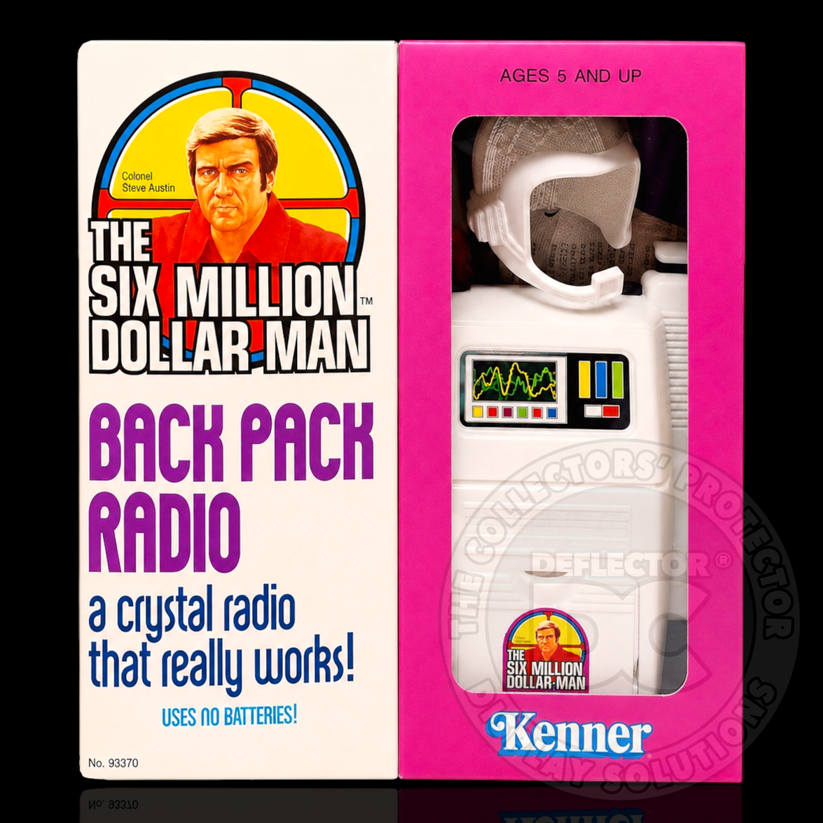 Six Million Dollar Man Backpack Radio Display Case