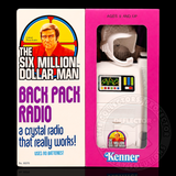 Six Million Dollar Man Backpack Radio Display Case