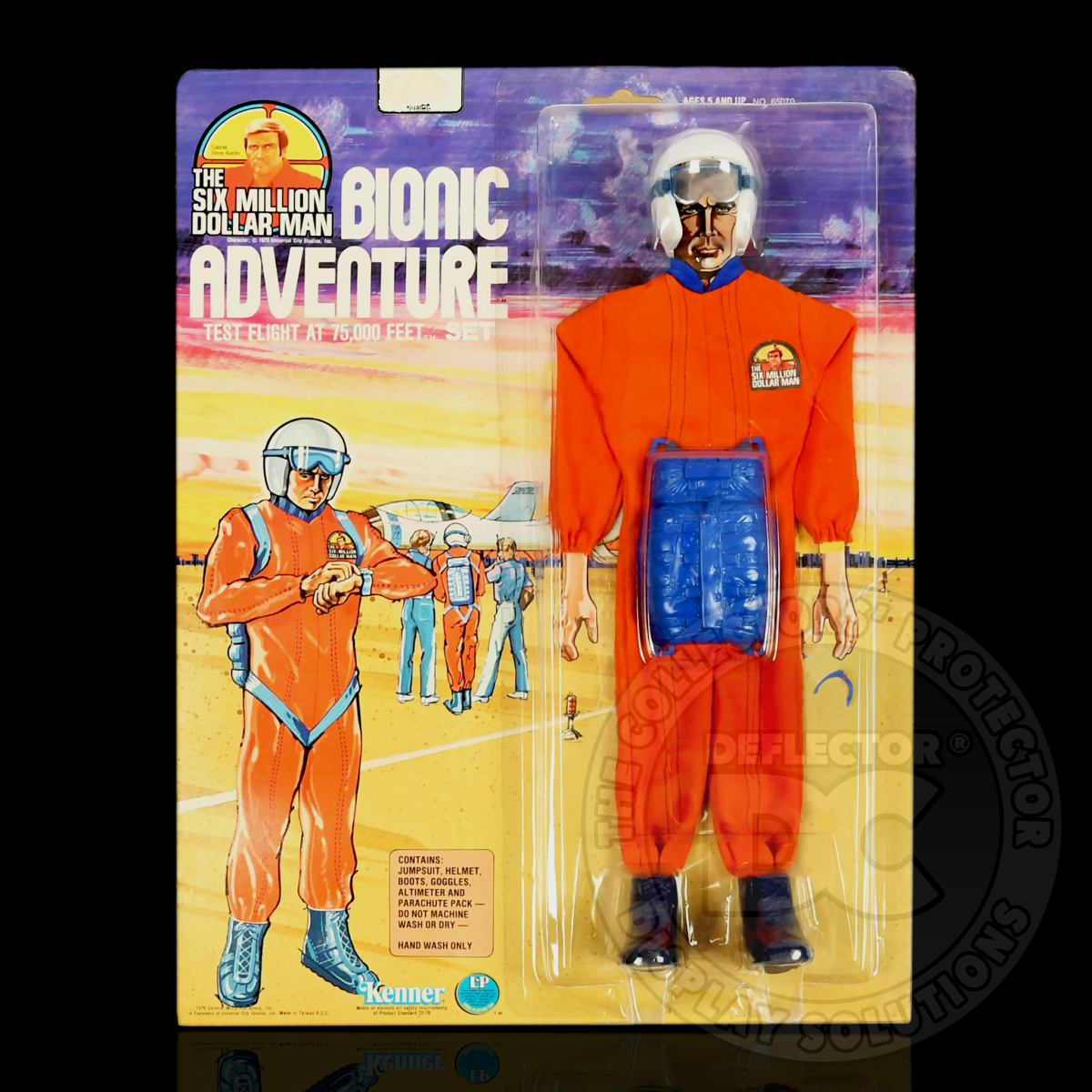 The Six Million Dollar Man Bionic Adventure Set Display Case