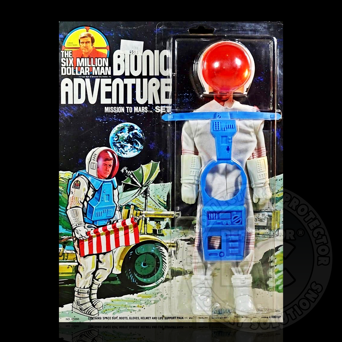 The Six Million Dollar Man Bionic Adventure Set Display Case