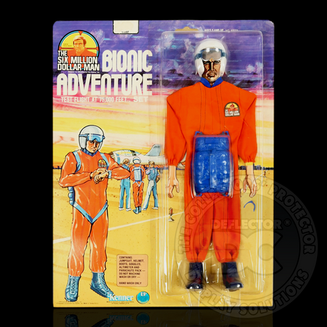 The Six Million Dollar Man Bionic Adventure Set Display Case