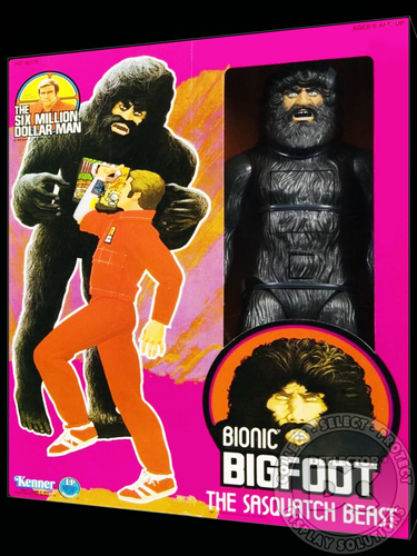 Six Million Dollar Man Bionic Bigfoot Figure Display Case