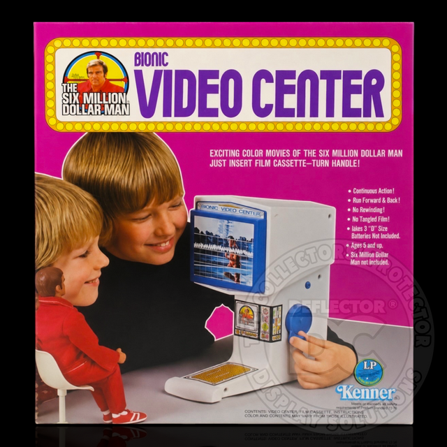 Six Million Dollar Man Bionic Video Center Display Case
