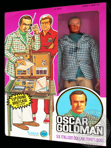 Six Million Dollar Man Oscar Goldman Figure Display Case