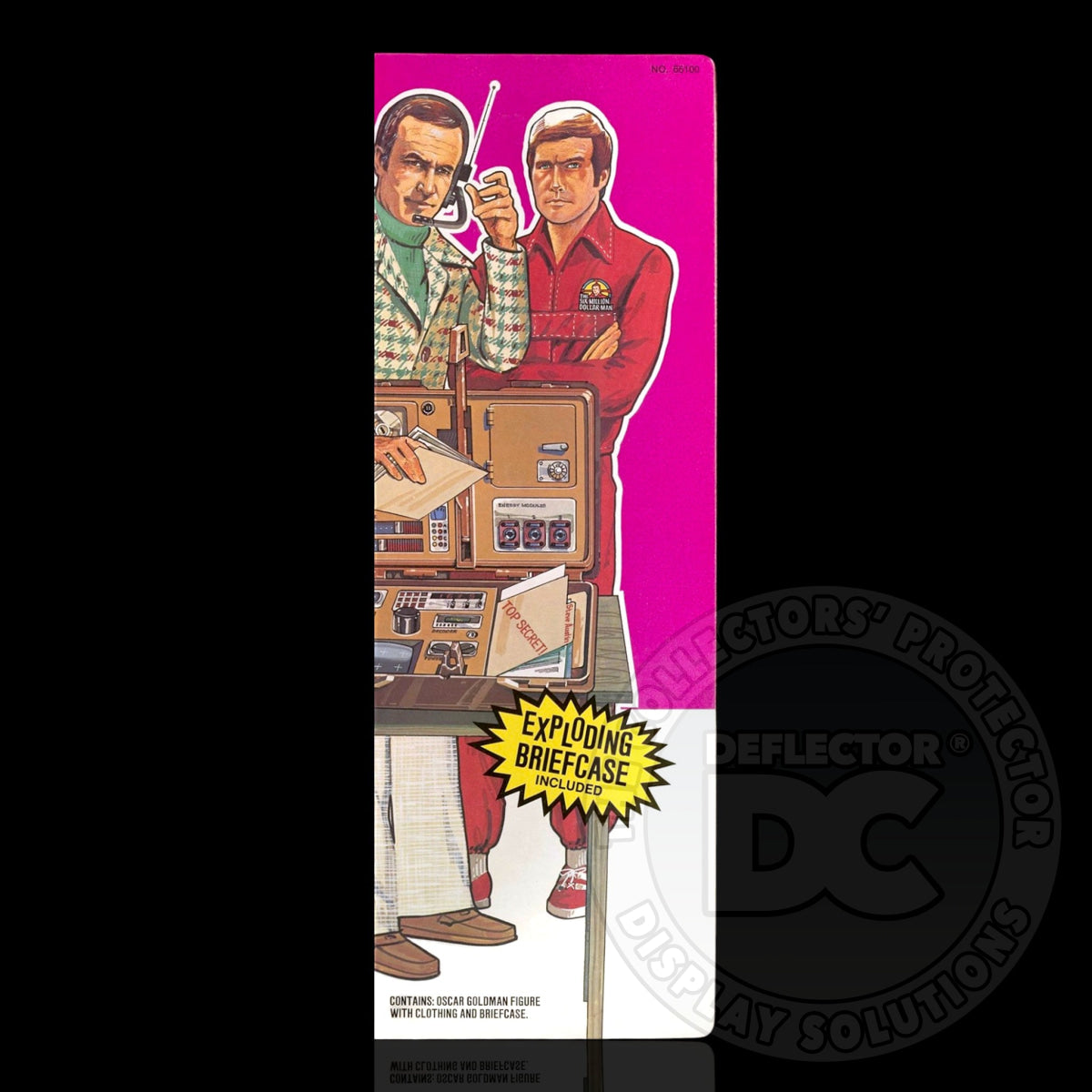The Six Million Dollar Man Oscar Goldman Figure Display Case