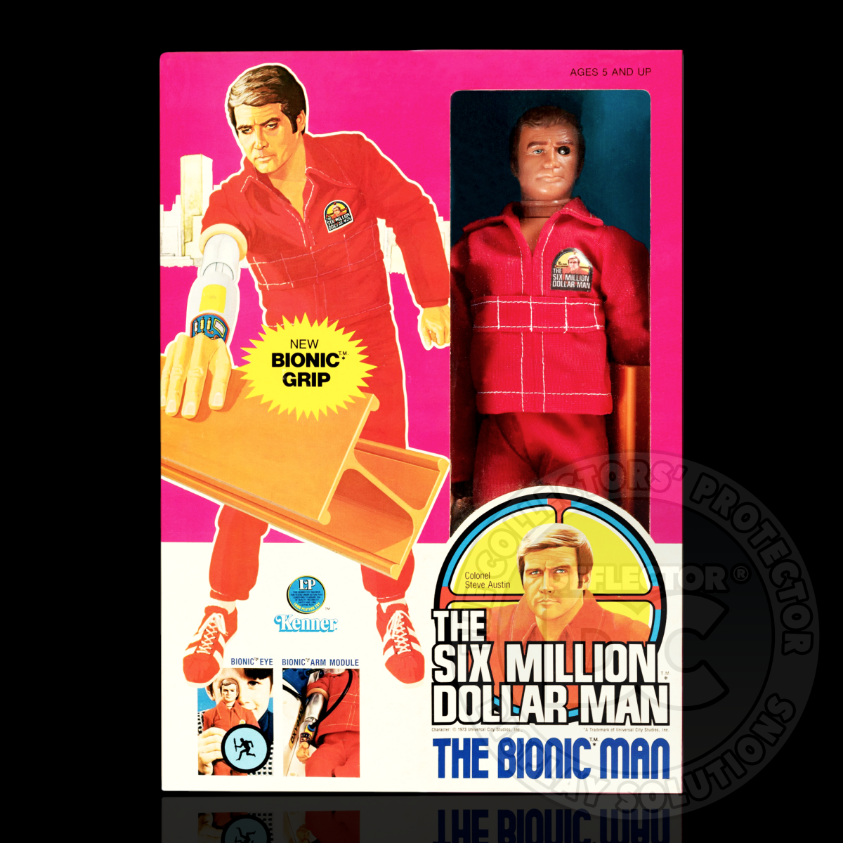 The Six Million Dollar Man Steve Austin Bionic Grip Figure