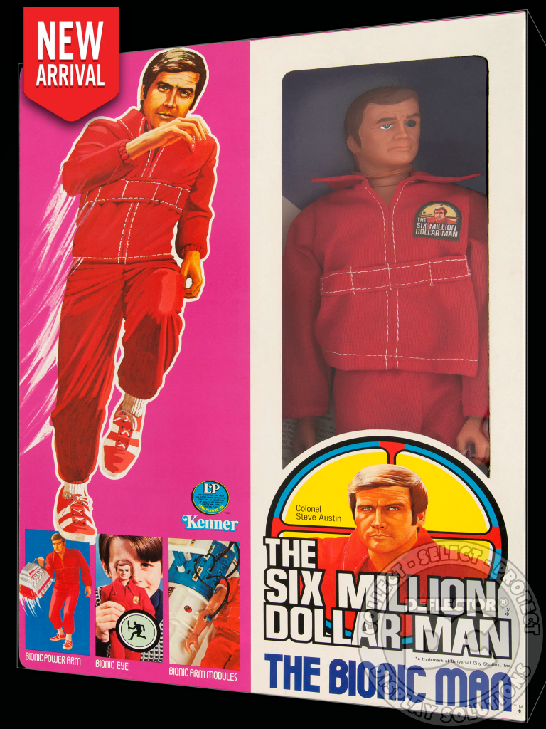 Six Million Dollar Man Steve Austin Figure Display Case