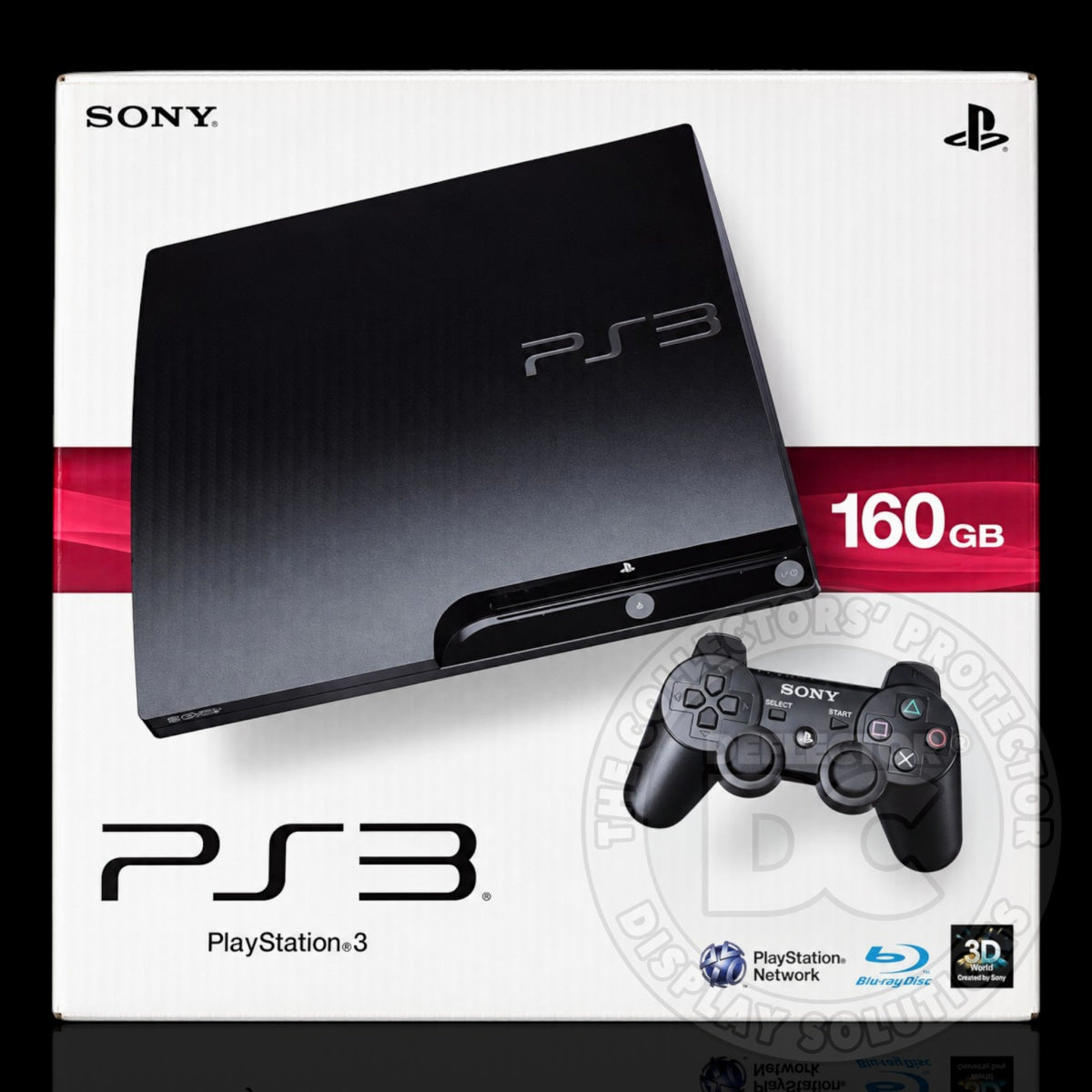 Sony Playstation 3 Slim 160GB Console Display Case