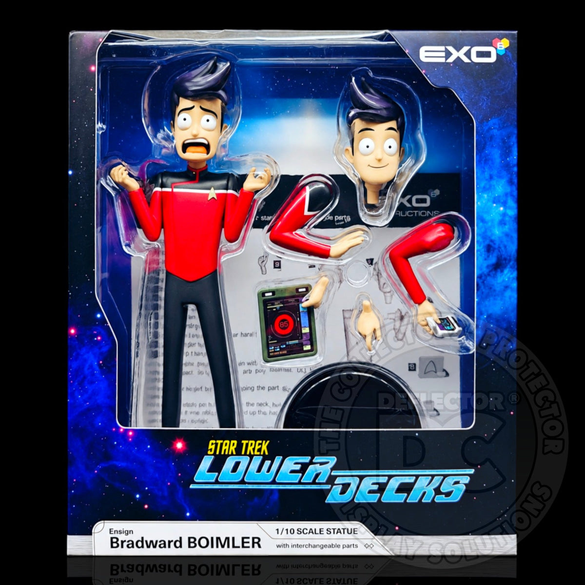 Star Trek Lower Decks 7” Statue Display Case