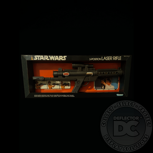 Star Wars 3 Position Laser Rifle (Kenner) Display Case